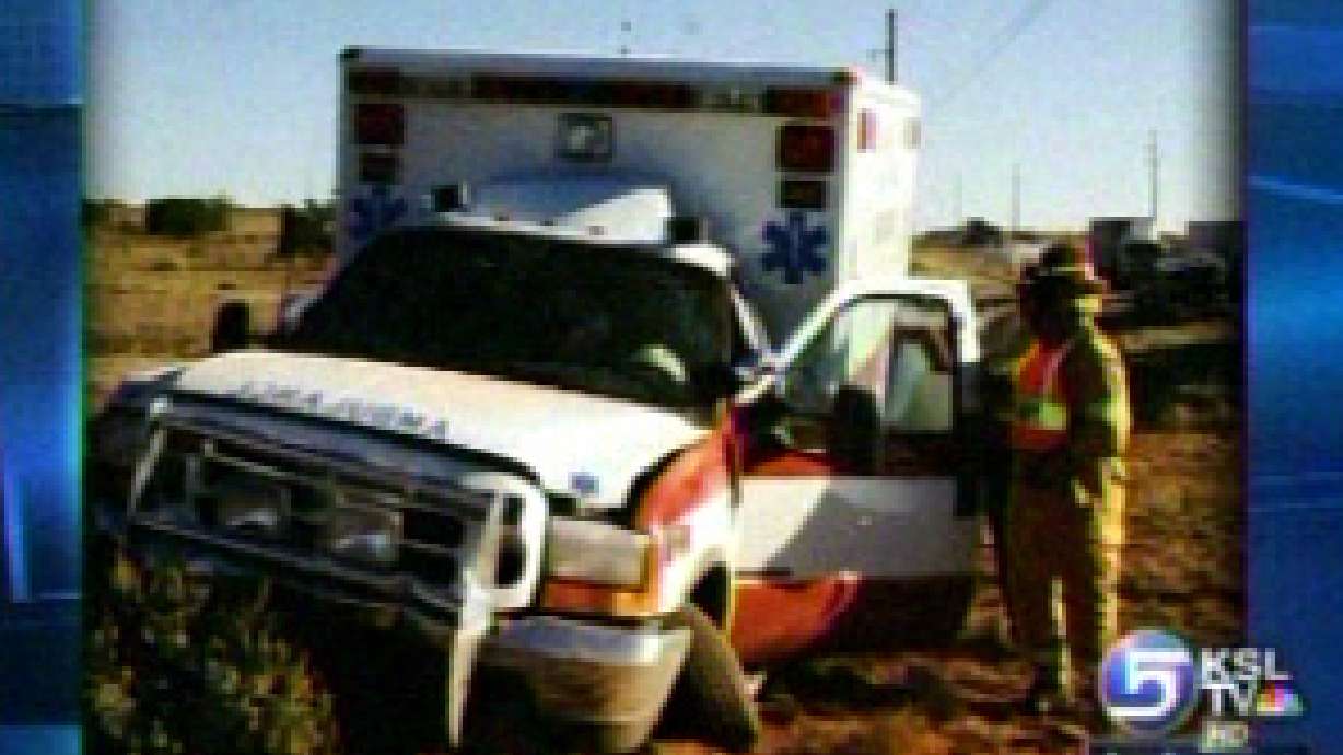 Four Injured in Ambulance Crash