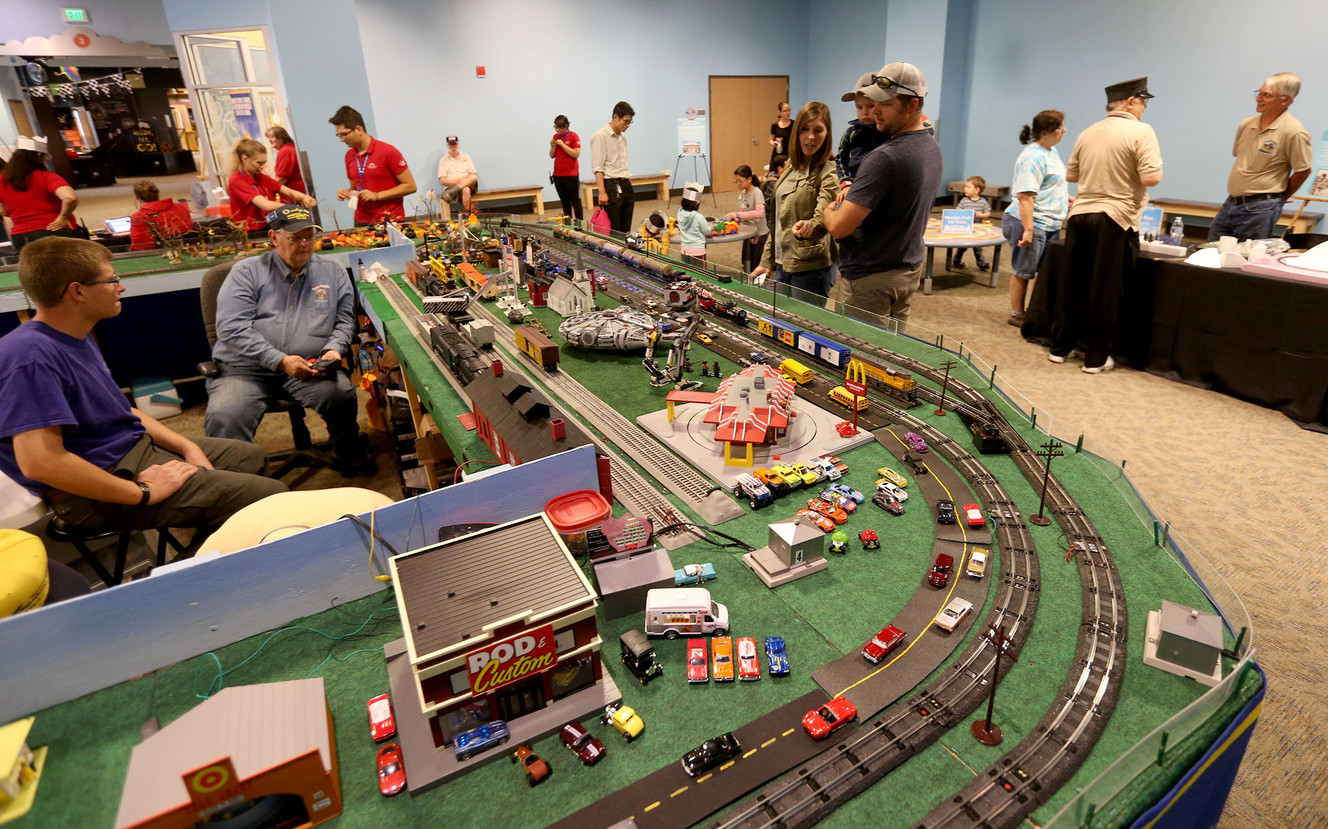 Train Day takes place at Discovery Gateway Children's Museum of Utah in Salt Lake City on Saturday, Sept. 10, 2016. (Photo: Laura Seitz, Deseret News)