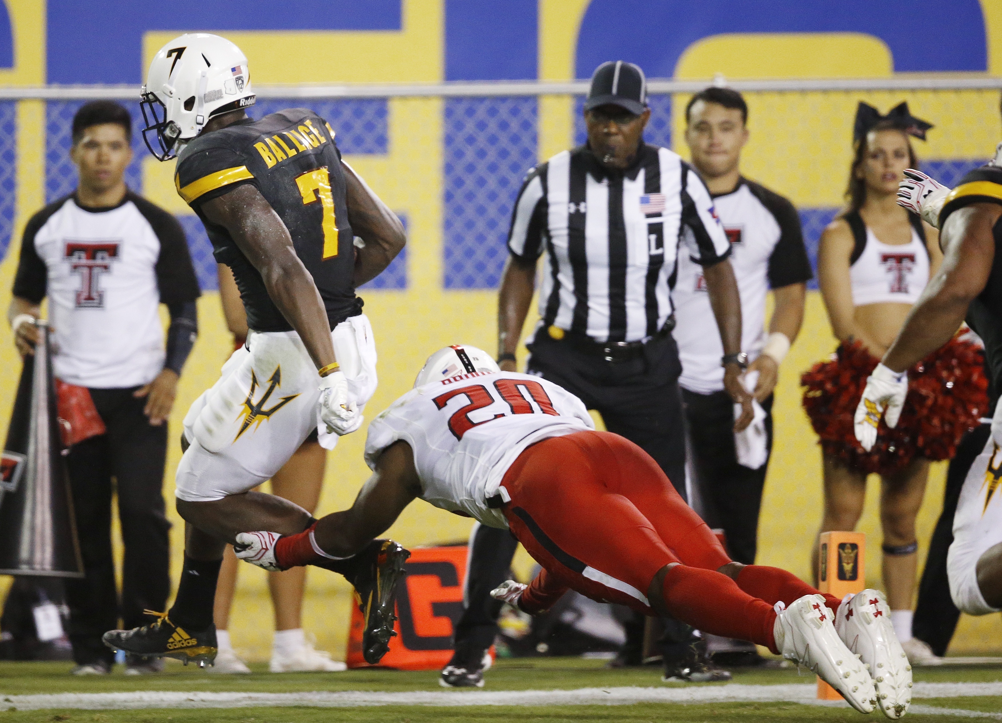 Ballage scores 8 TDs, Arizona State beats Texas Tech 68-55