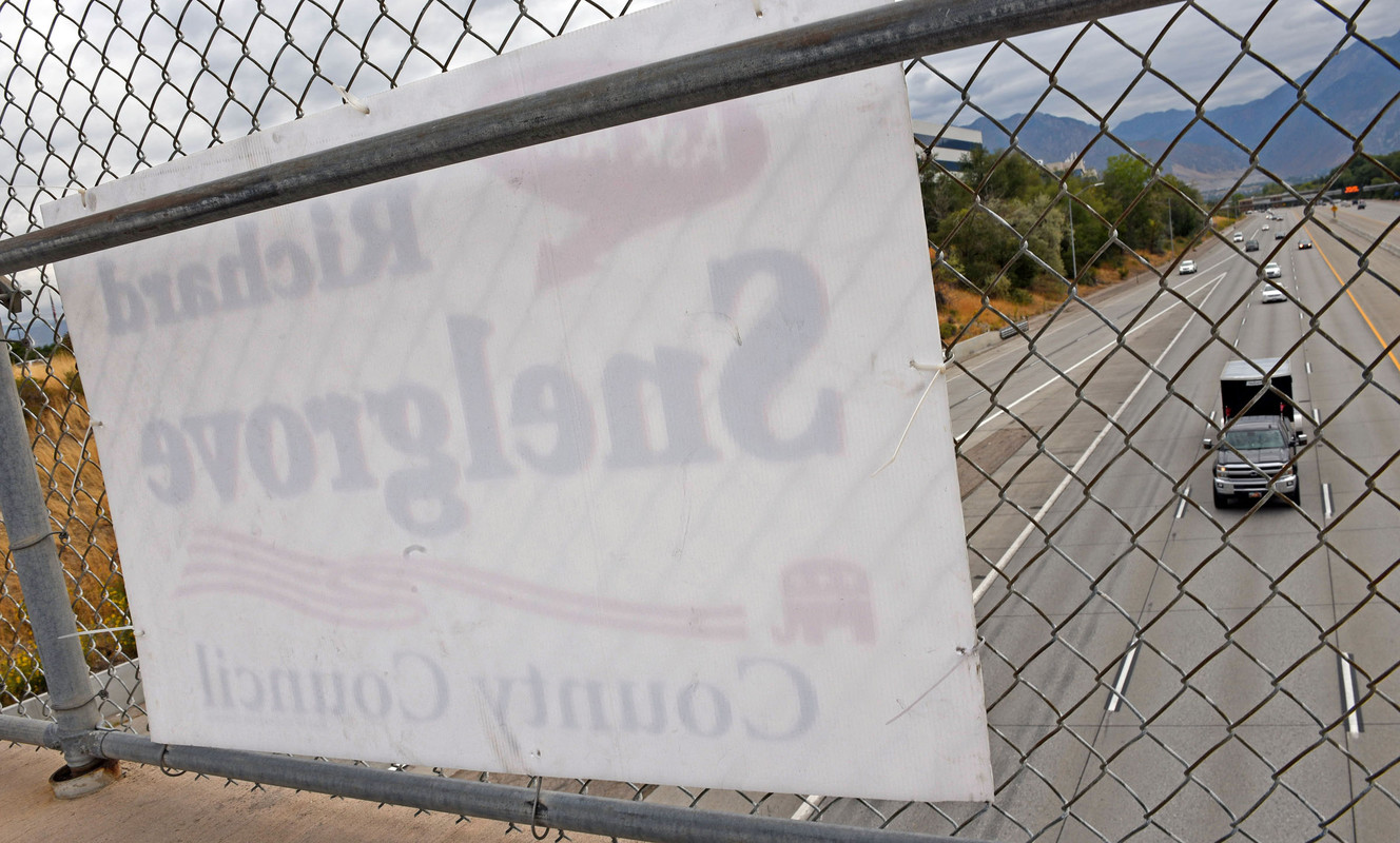 Campaign money, illegal signs at issue in battle over S.L. County seat
