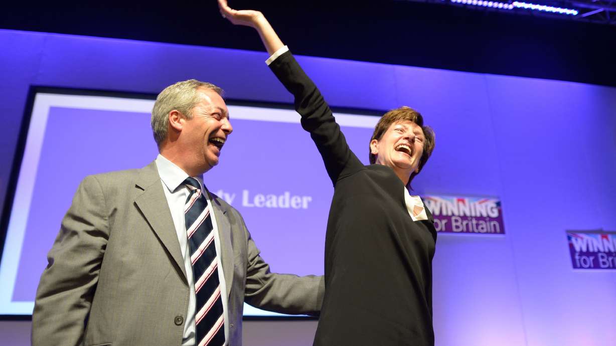 Britain's UKIP elects Diane James new leader amid acrimony