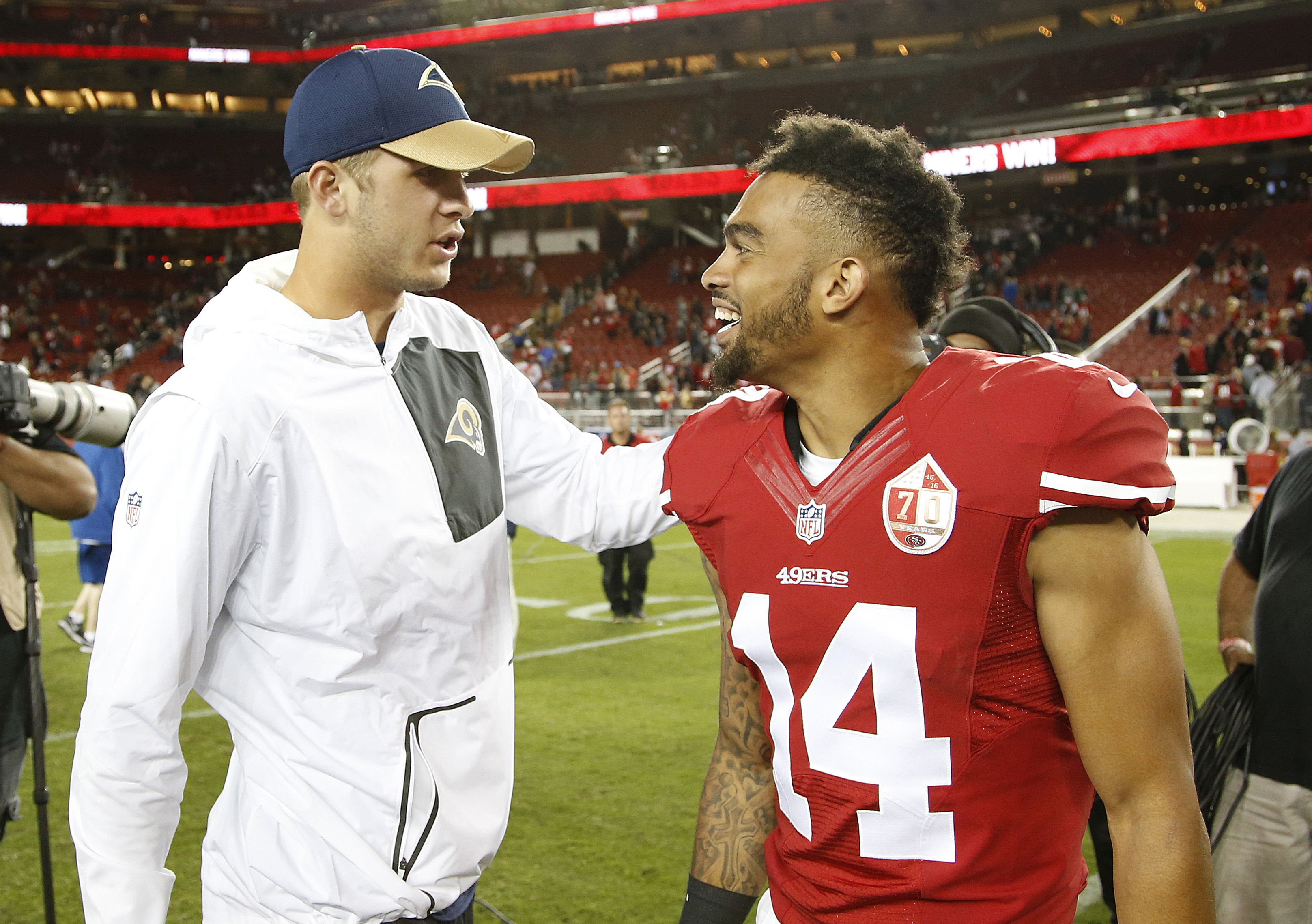 No. 1 pick Jared Goff will be Rams' backup QB on Sunday