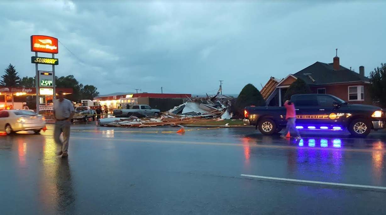 Damage from a tornado that hit Panguitch on Sept. 22, 2016. (Photo: Breanne Mooney)