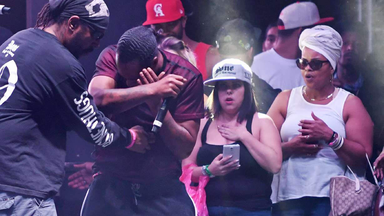 Drone to the face doesn't stop Bone Thugs-n-Harmony show