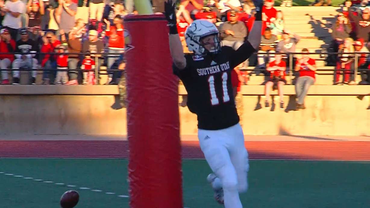 SUU wide receiver Mike Sharp. (Photo: Marc Weaver, KSL TV)