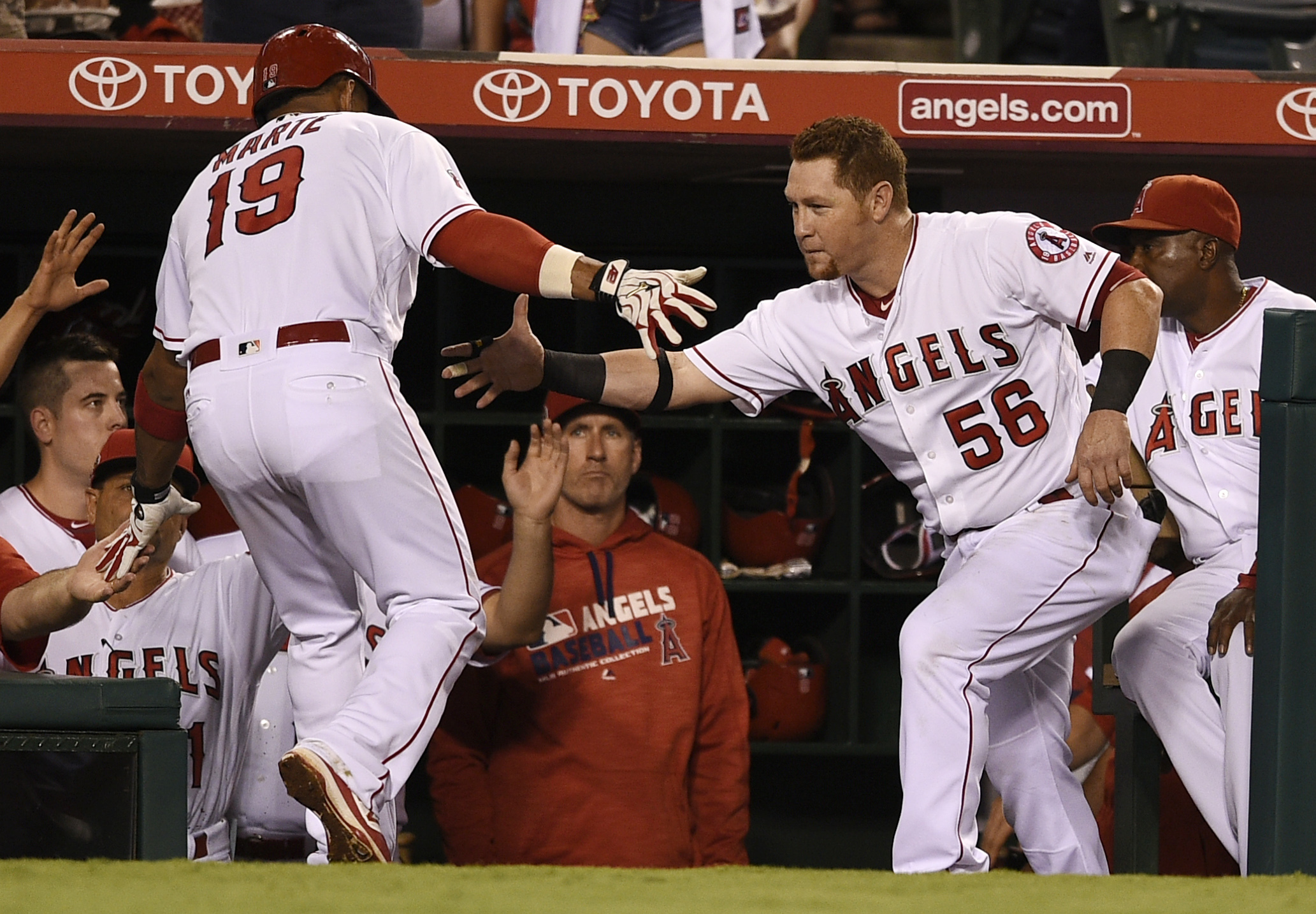 Marte homers to lead Angels over Astros