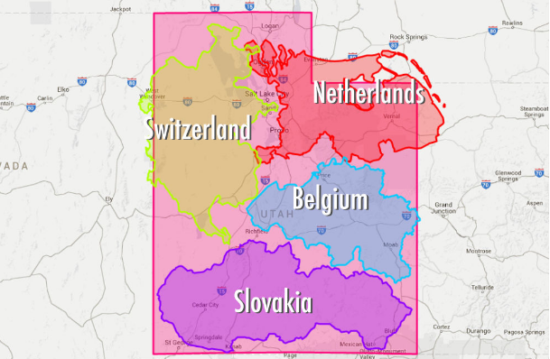 Infographic: How many countries could fit inside Utah?