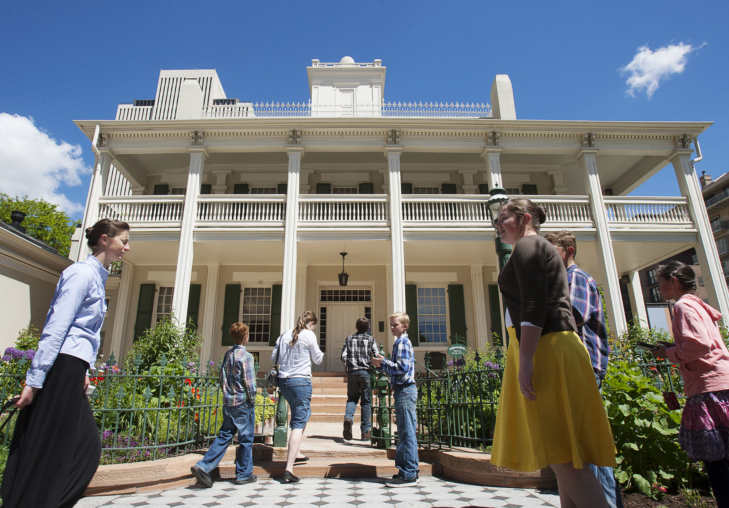 The Beehive House Heritage Gardens is a stop on the Garden Tours in Salt Lake City, Wednesday, May 11, 2016. (Photo: Hans Koepsell, Deseret News, File