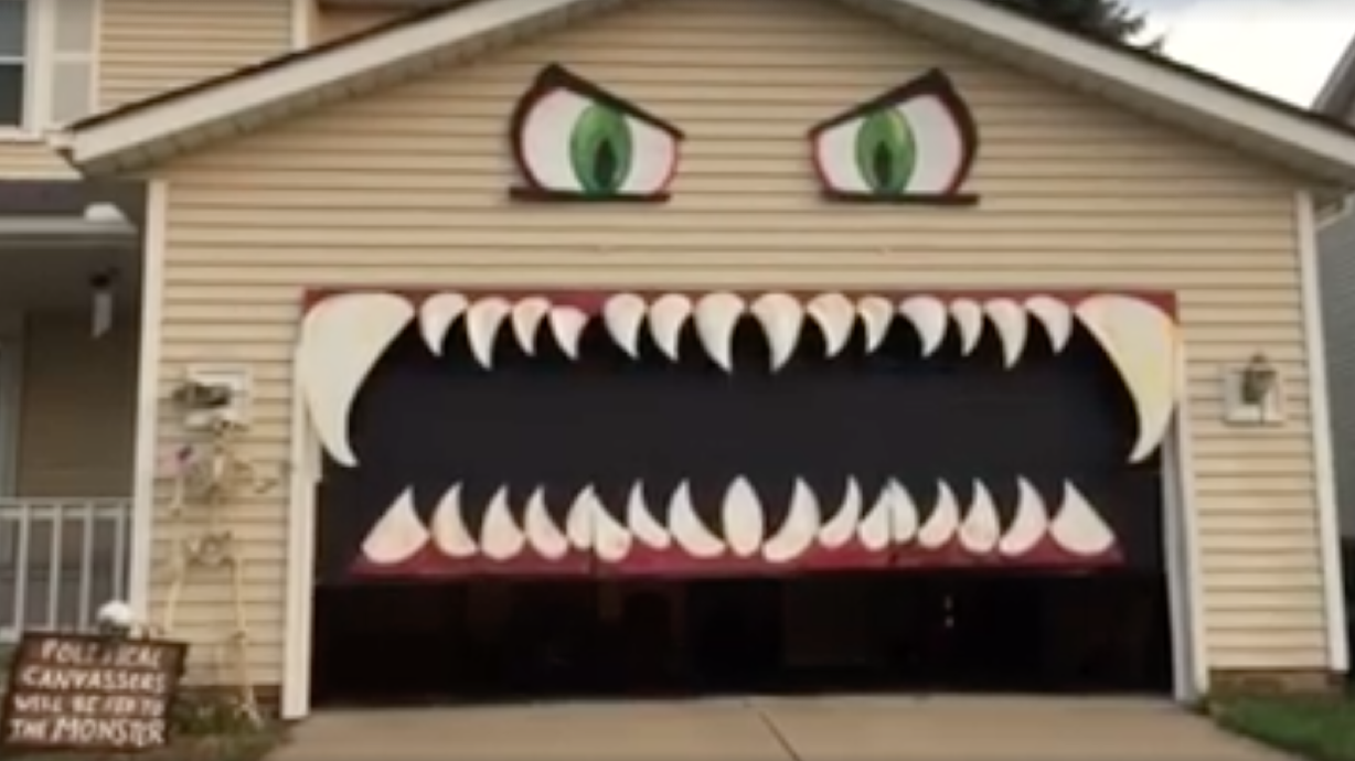 Have You Seen This? Monster garage is best Halloween decor ever