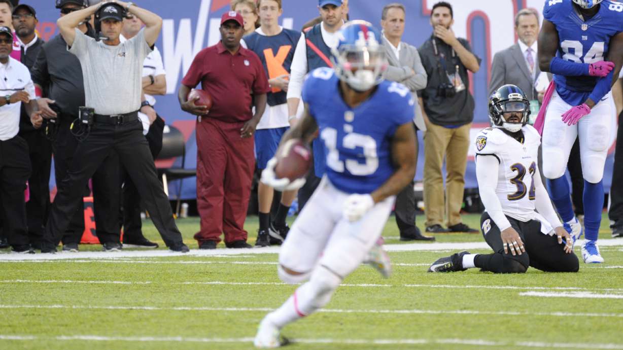 Odell Beckham Jr. misses Giants practice with hip injury