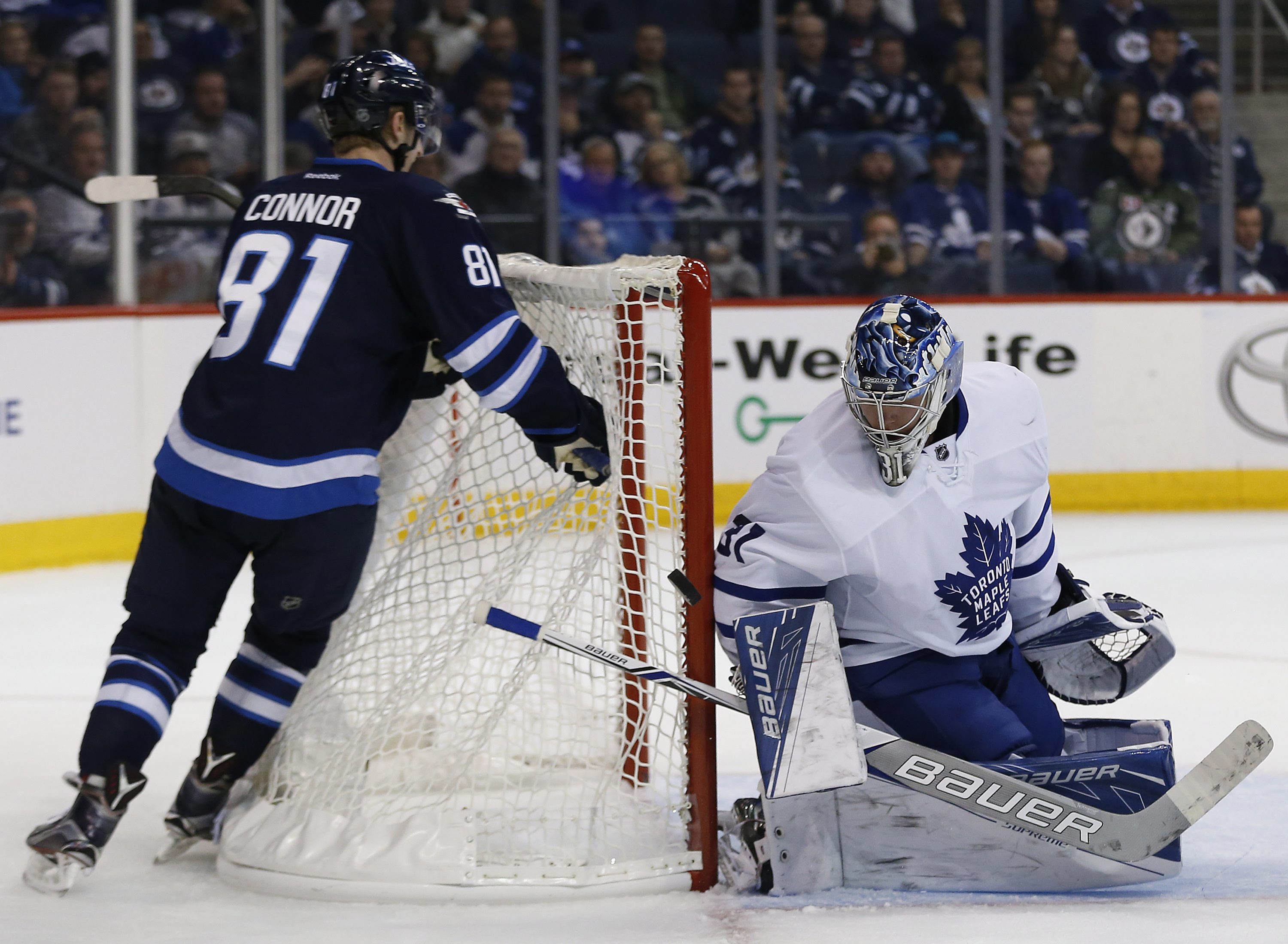 Laine gets 3rd goal in OT to lift Jets over Maple Leafs