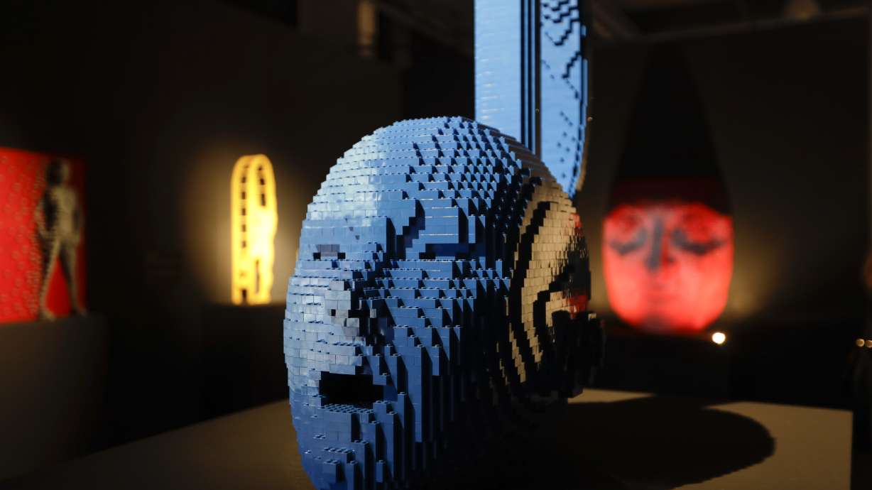 AP PHOTOS: Exhibit of Lego sculptures opens in Milan