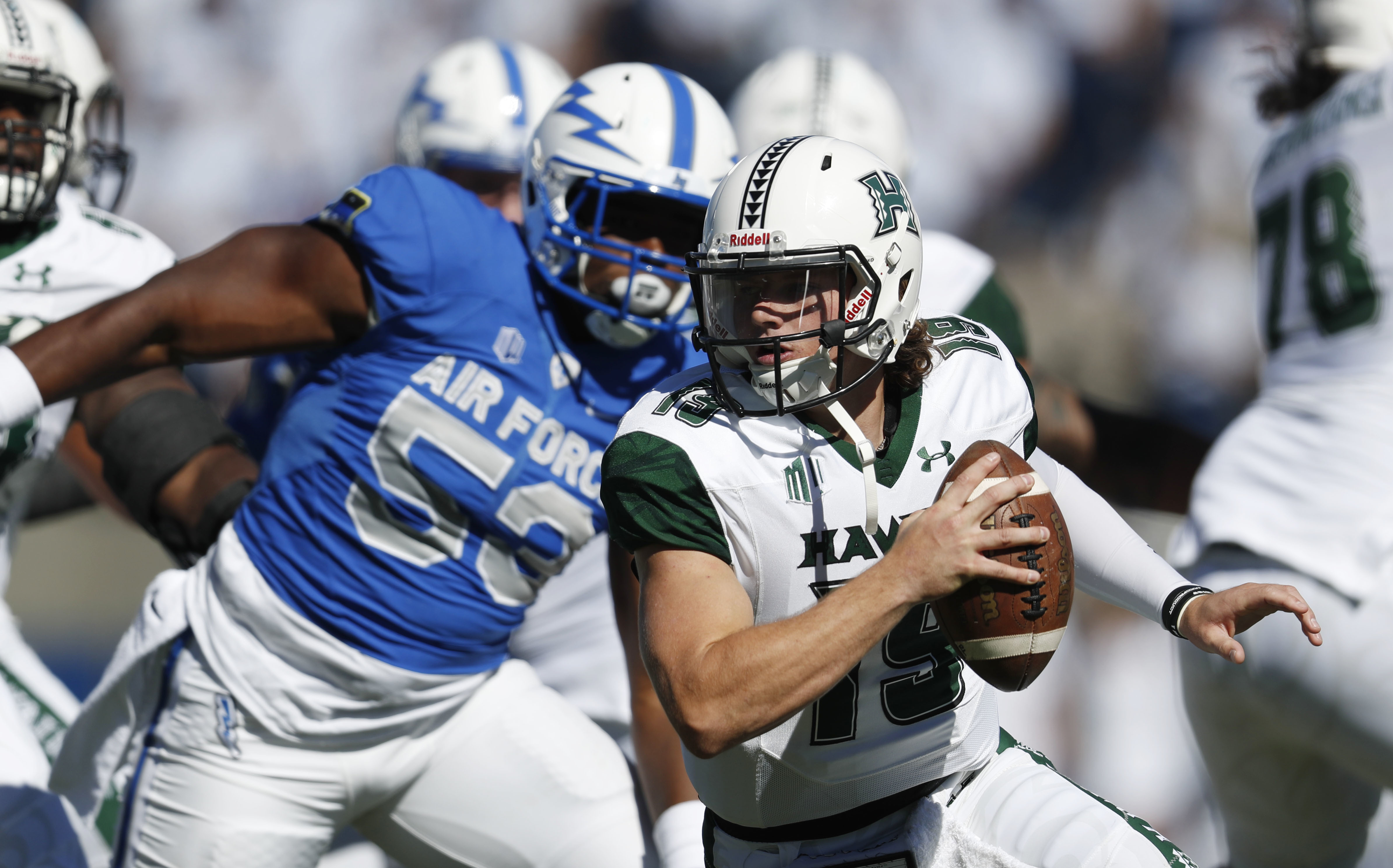 Brown, Kemp lead Hawaii to 34-27 win over AFA in 2 OTs