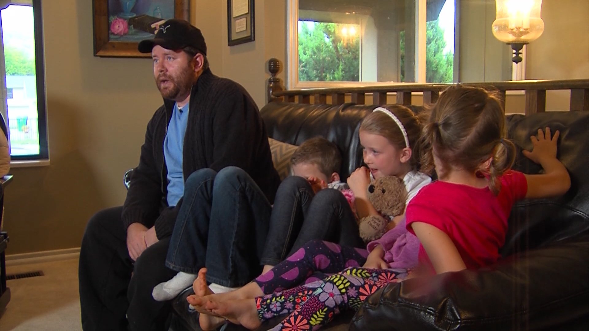 Former Orem High School seminary teacher Tony Means and his wife, Erica, have six children and a seventh due in March. But Tony has terminal brain cancer and has only a few months to live. (Photo: Mark Wetzel, KSL TV)