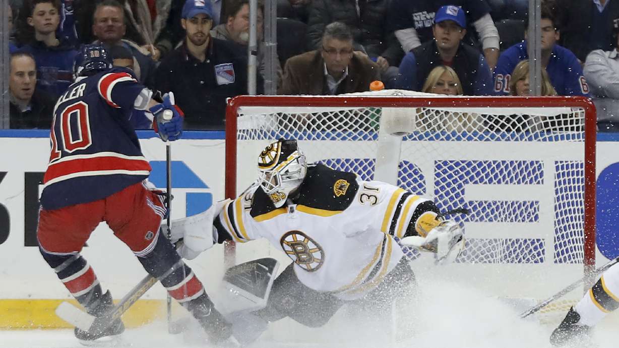 Brandon Pirri scores twice, Rangers rally to beat Bruins 5-2