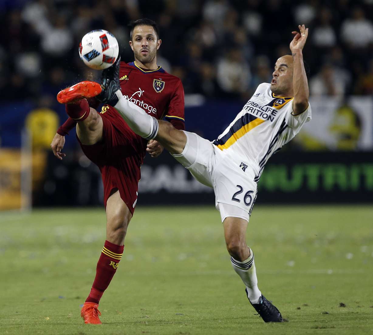 Landon Donovan during a match for LA Galaxy, Oct. 26, 2016. The former U.S. international recently interviewed for the head coaching job with Real Salt Lake, according to The Athletic.