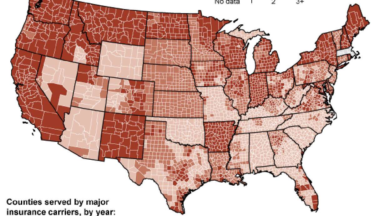 Lack of choice in health insurance markets a growing problem