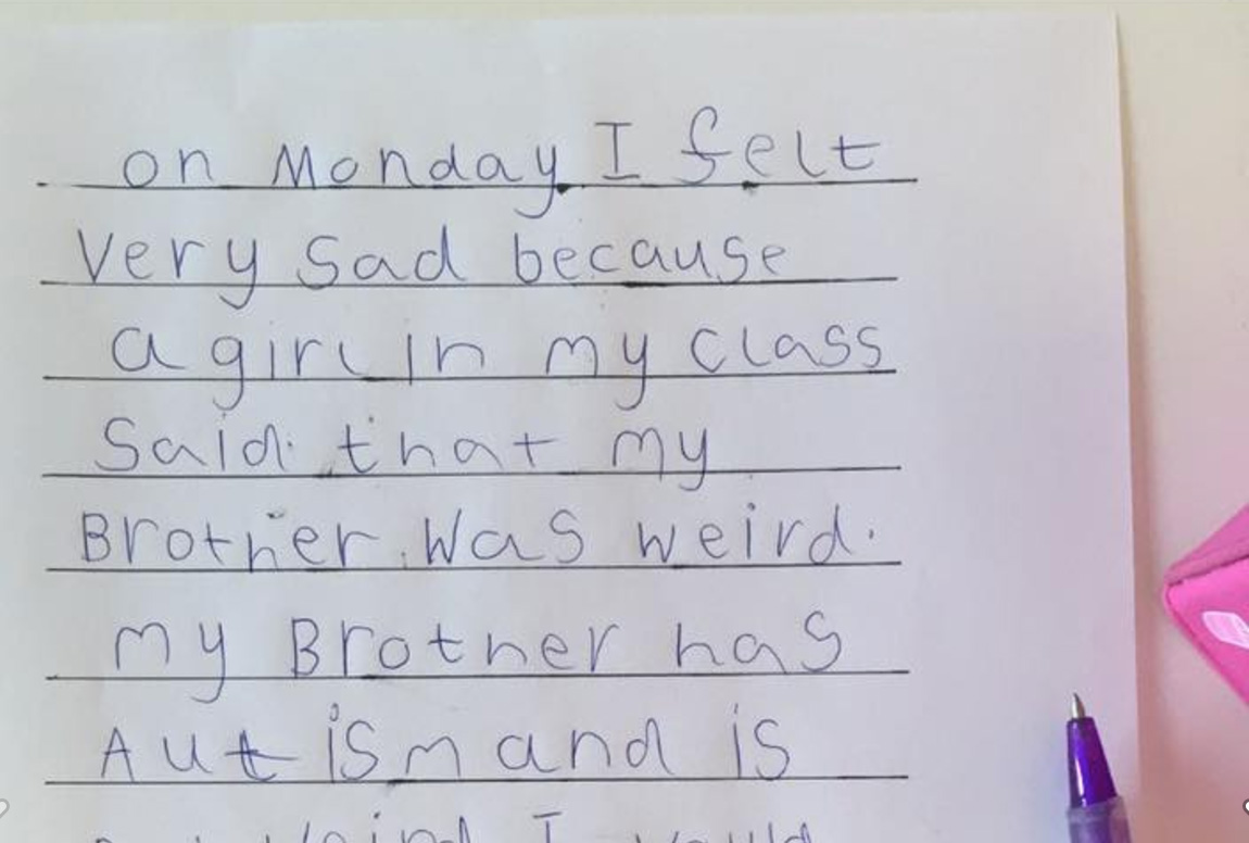 6-year-old girl defends autistic brother with viral letter