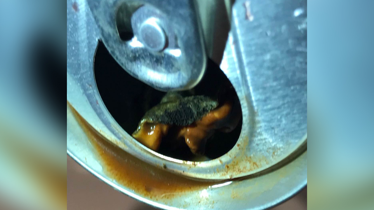 Orem man finds strange, moldy object in V8 Fusion energy drink