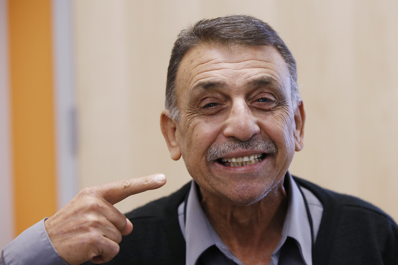 Lateef Al Bidhan clowns around after getting his teeth worked on as Share a Smile provided free dental care to the poor and needy in American Fork on Friday, Oct. 28, 2016. More than 100 refugees, pre-identified by Catholic Community Services, received the dental care. (Photo: Jeffrey D. Allred, Deseret News)