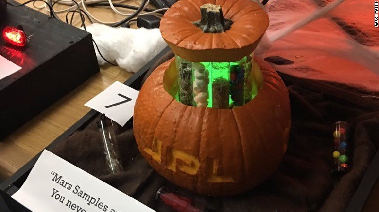 You might as well give up after seeing these NASA engineers' pumpkins