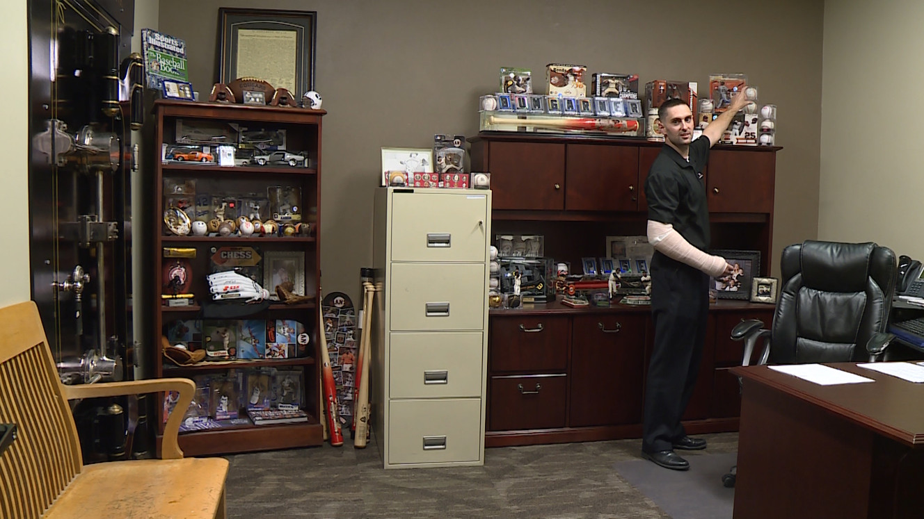 Jack Mangum shows off his collection. (Photo: Ray Boone)