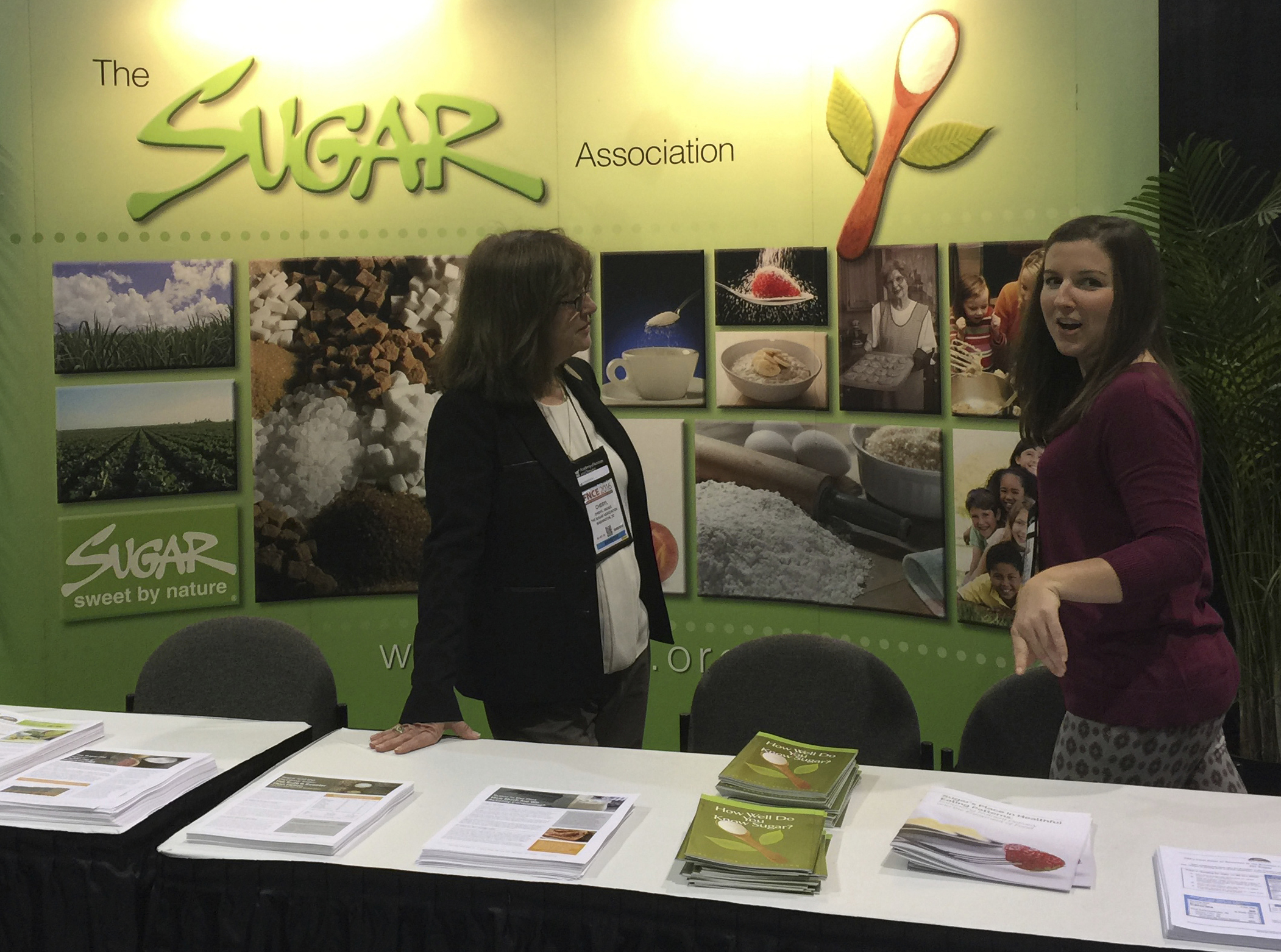 This Oct. 16, 2016, photo shows the Sugar Association's booth at an annual dietitians' conference, where food makers explained how their products fit into a healthy diet. Photo: AP Photo