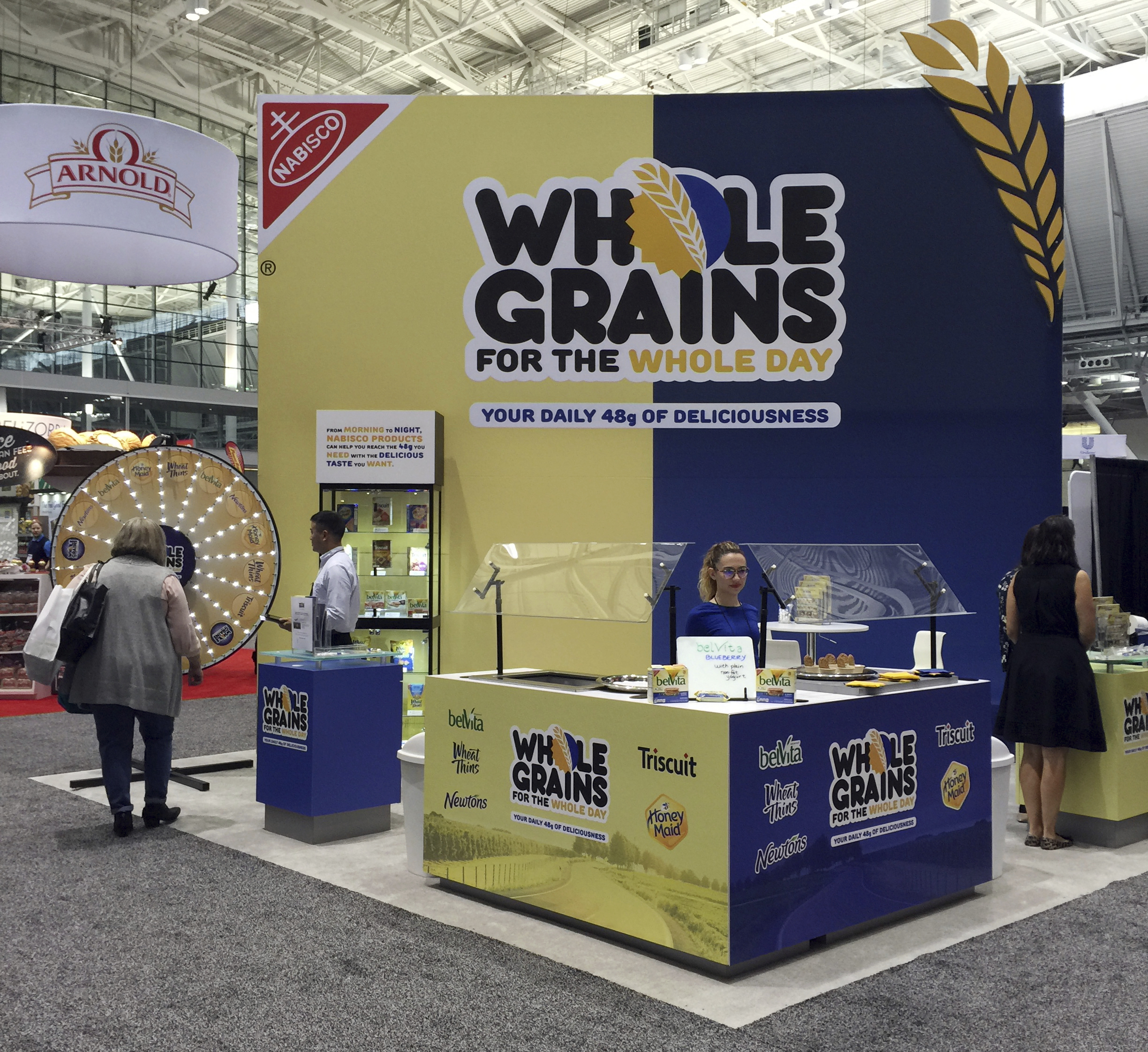 This Oct. 16, 2016, photo shows Nabisco’s booth at an annual dietitians' conference, where company representatives explained the health benefits of their products. Photo: AP Photo