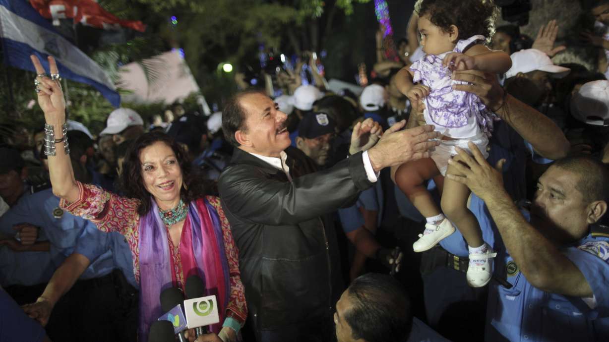 Nicaragua president's running mate: his wife