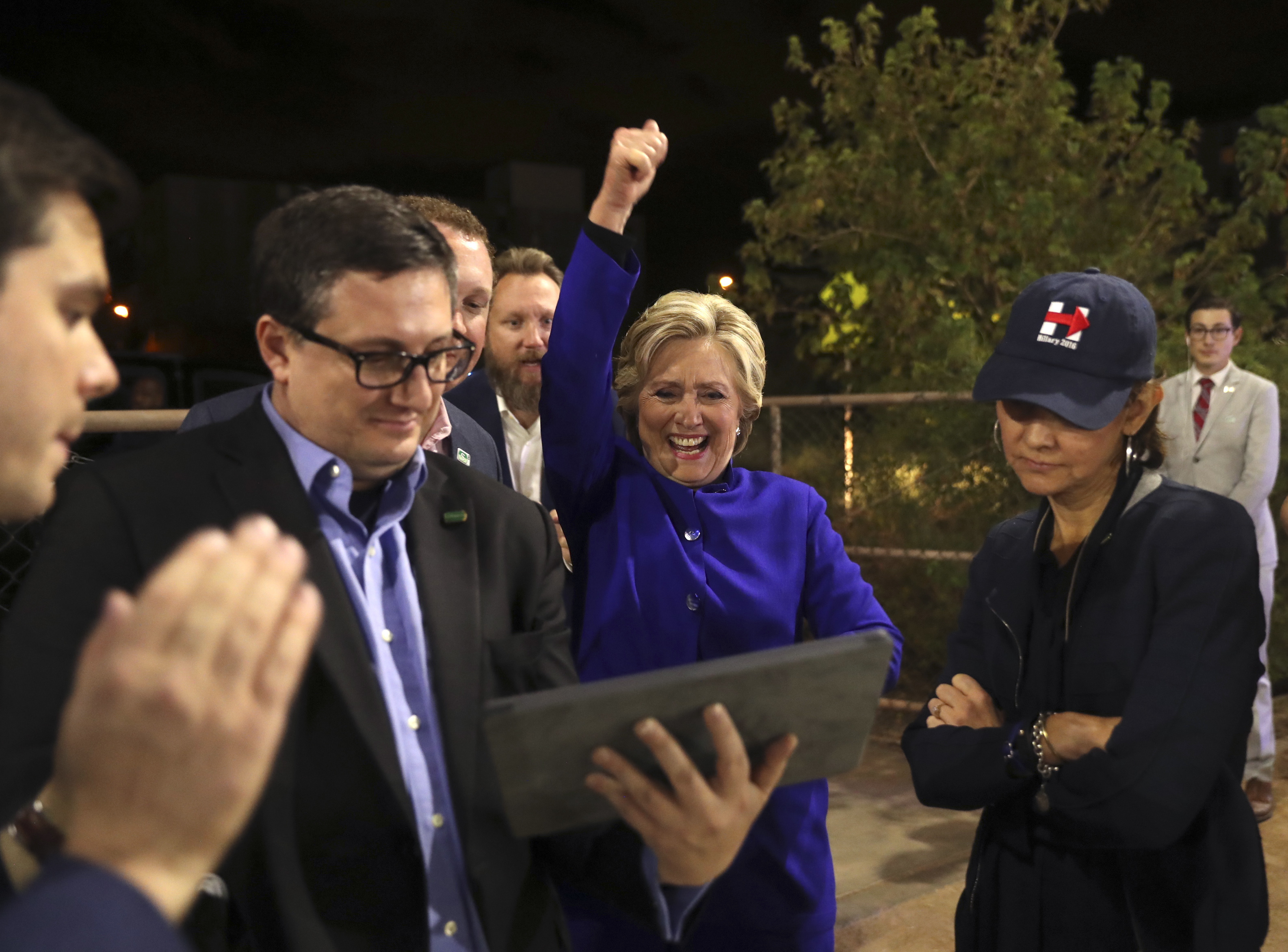 The Latest: Beyonce says US on brink of making history again
