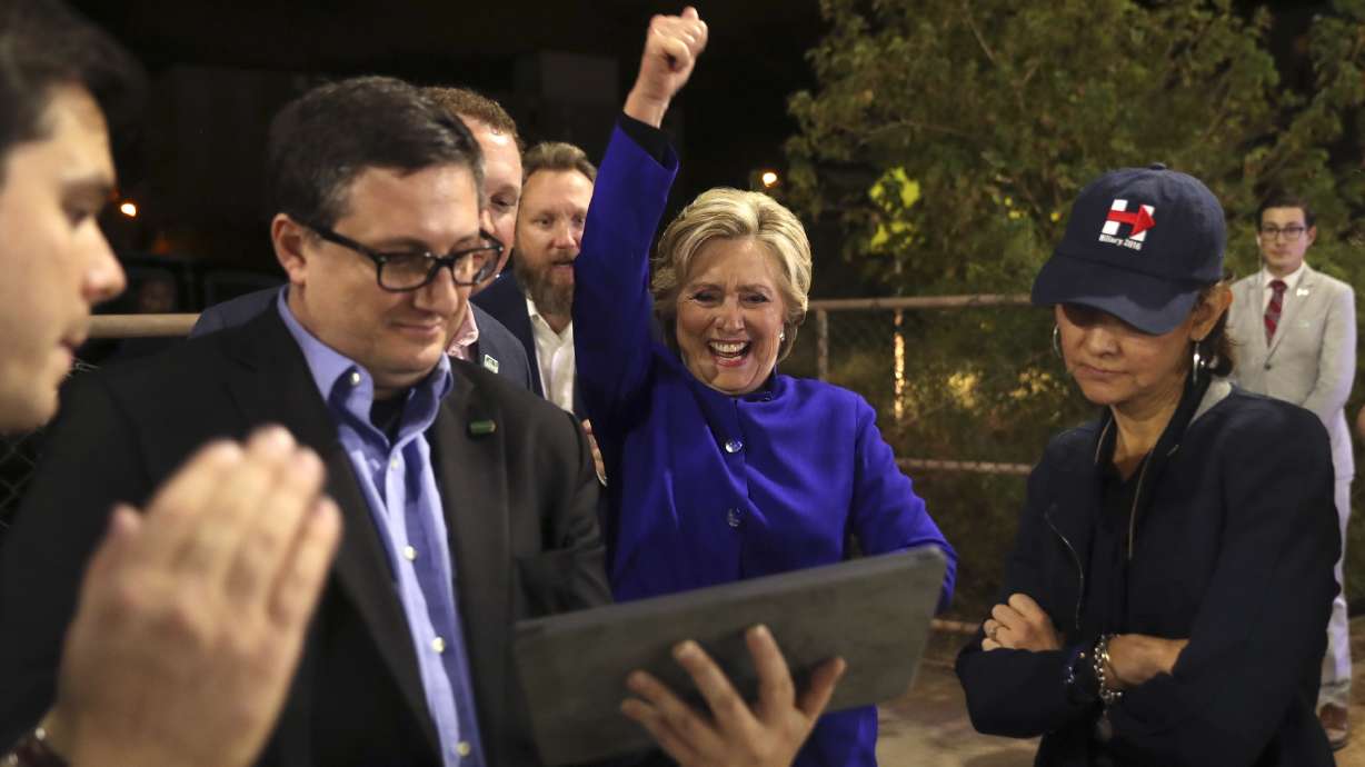 The Latest: Beyonce says US on brink of making history again