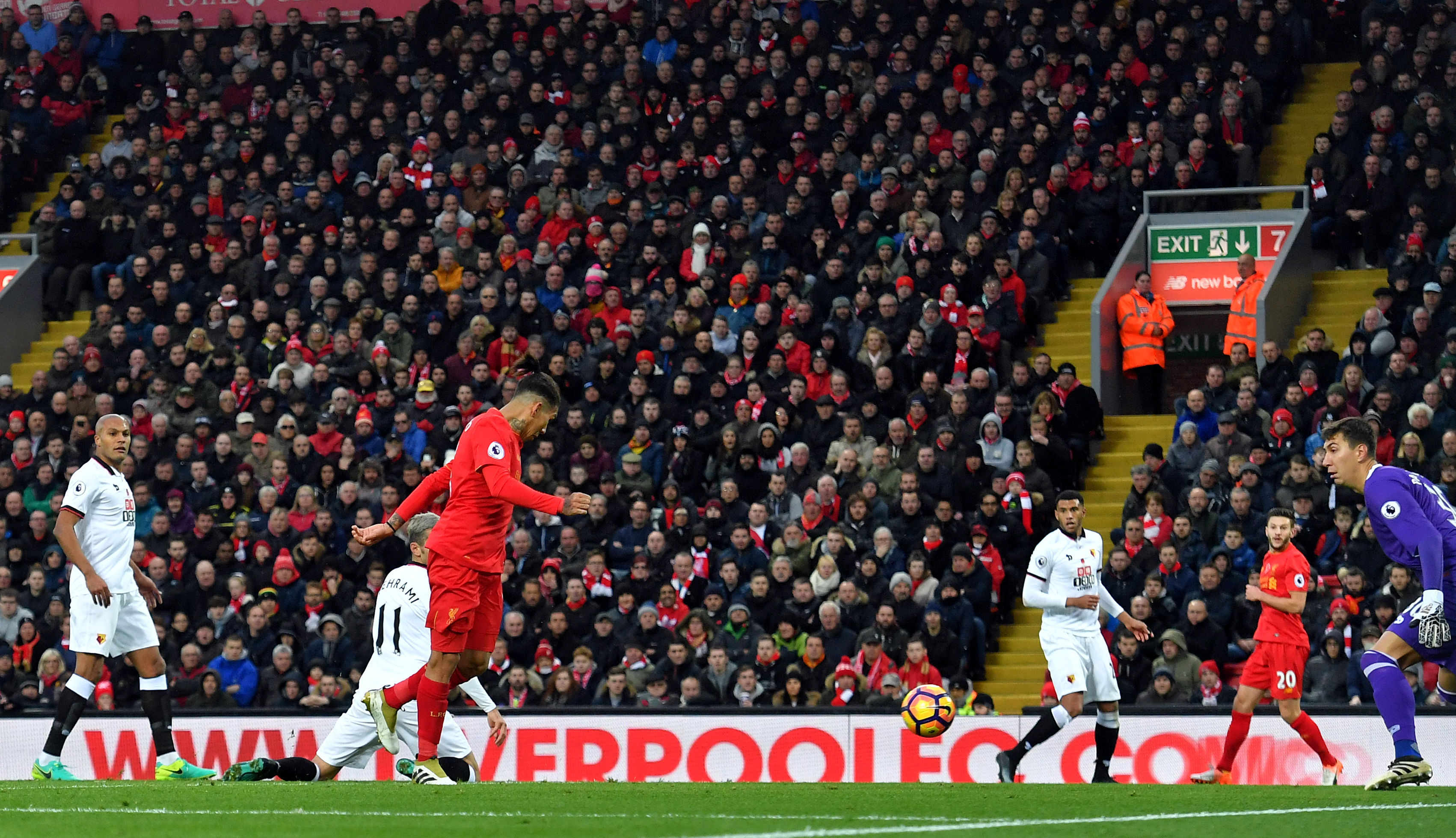 Liverpool goes top of Premier League by beating Watford 6-1