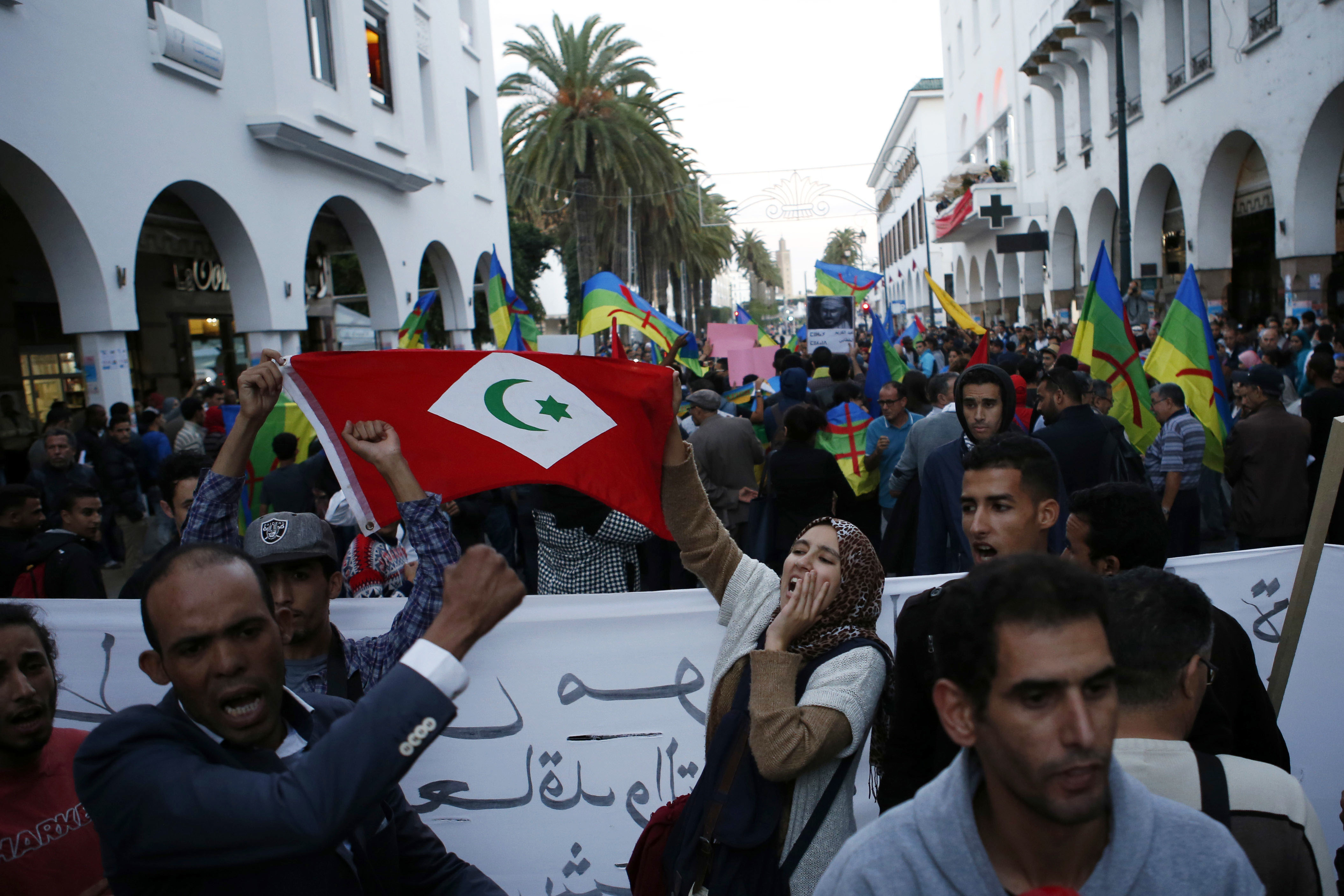 Protesters gather near Moroccan parliament over grisly death