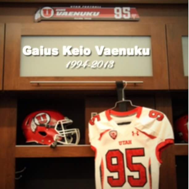 The locker space for Gaius Vaenuku during the 2013 season. (Photo: Courtesy: Vaenuku family)