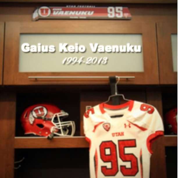 The locker space for Gaius Vaenuku during the 2013 season. (Photo: Courtesy: Vaenuku family)