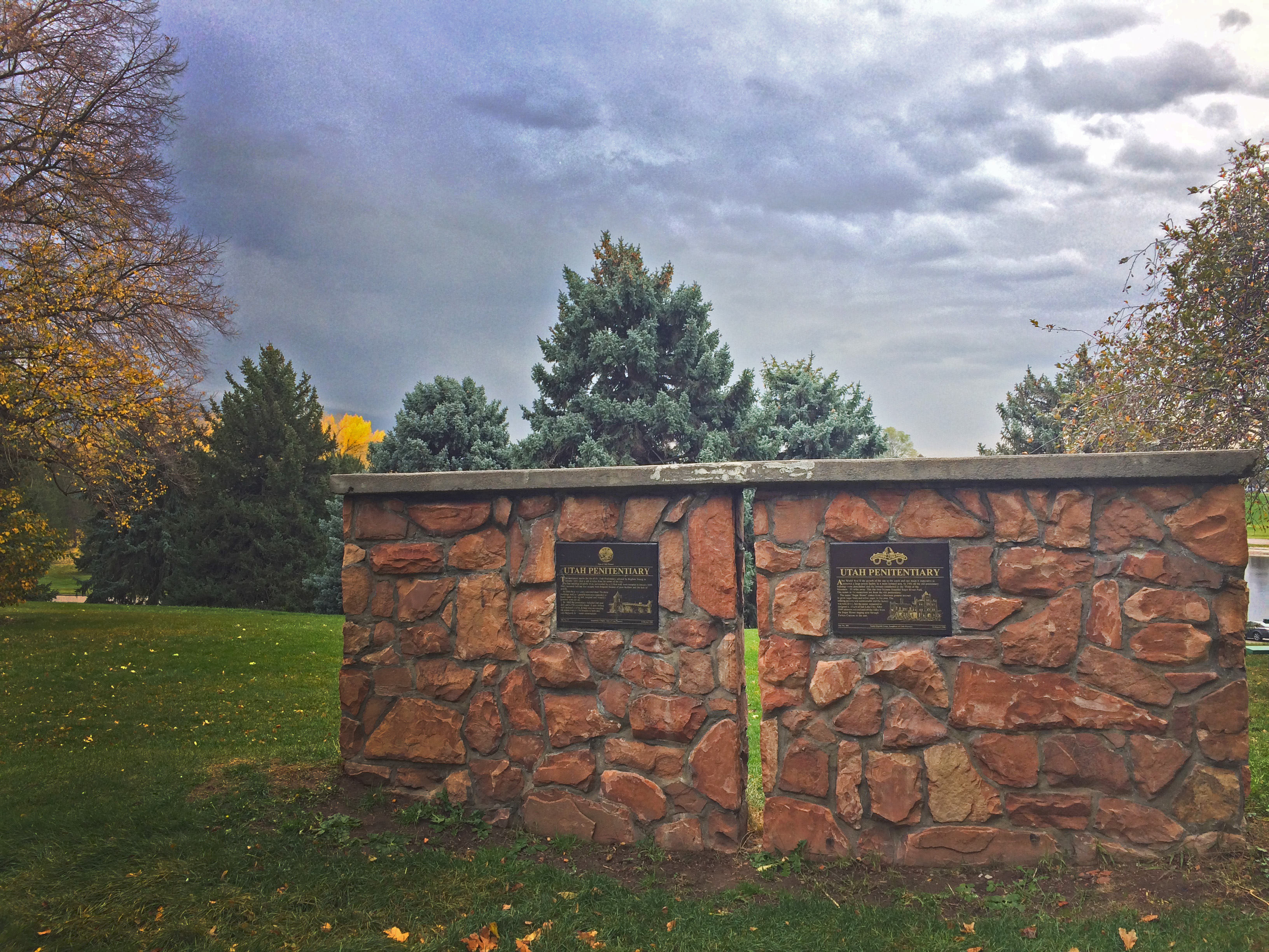 The marker of what remains of the old Sugar House Penitentiary. (Photo: Carter Williams, KSL.com)