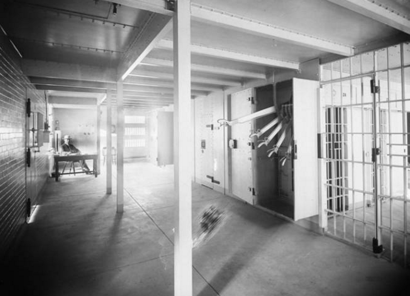 A look inside one of the Sugar House Penitentiary cell buildings from a photo taken in 1909. (Photo: Utah Division of History)