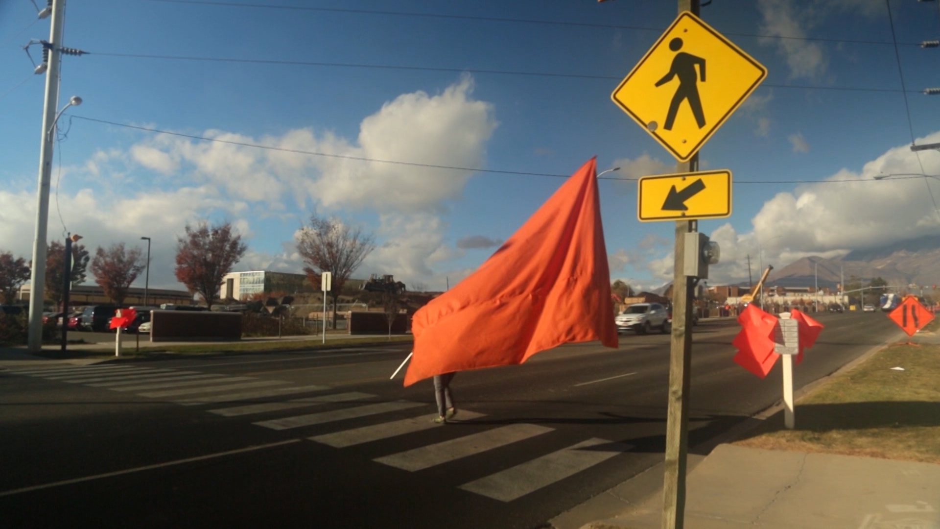 In response to a fatal auto pedestrian accident, a Provo artist uses her skills to slow down traffic. (Courtesy of Susan Krueger-Barber)