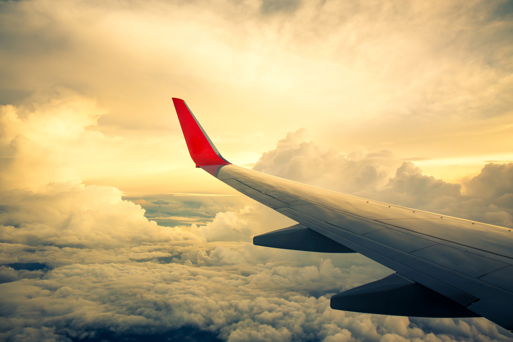 A Massachusetts man tried to open an airliner's emergency door on a cross-country flight Sunday and then tried to stab a flight attendant in the neck with a broken metal spoon, federal prosecutors alleged Monday.