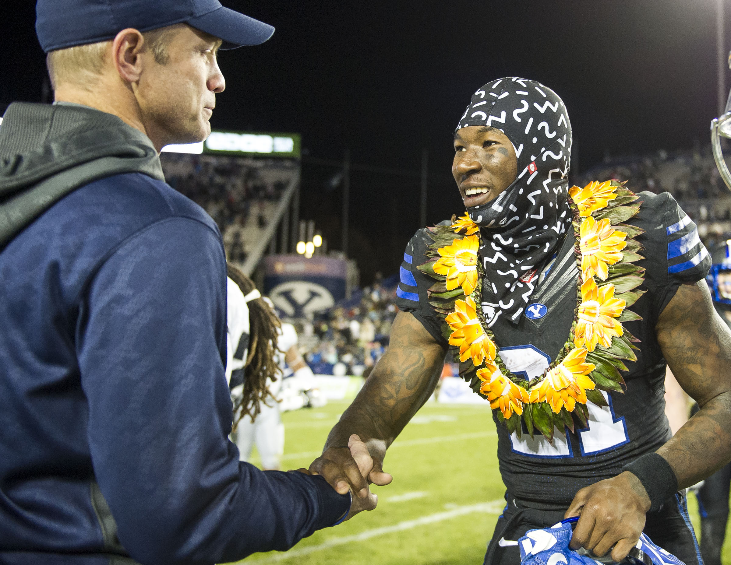 With heavy heart, Jamaal Williams ran for Mahe family Saturday night in regular-season finale