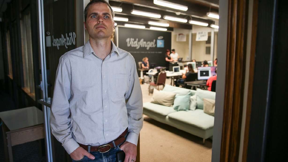 Neal Harmon, cofounder and CEO of VidAngel, poses for a photo at the company's office in Provo on Wednesday, July 20, 2016. (Photo: Spenser Heaps, Deseret News)