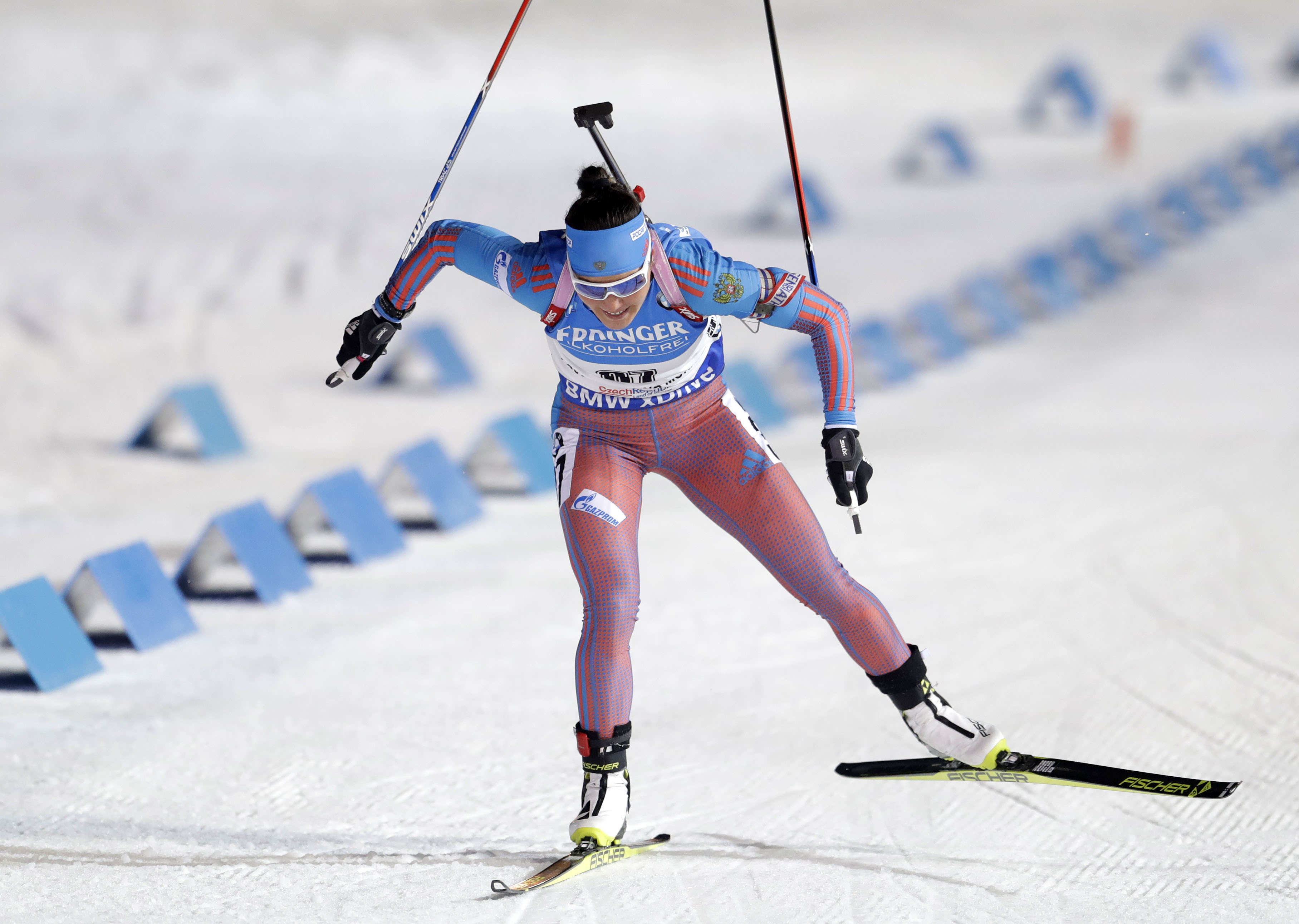 Tatiana Akimova wins biathlon World Cup sprint