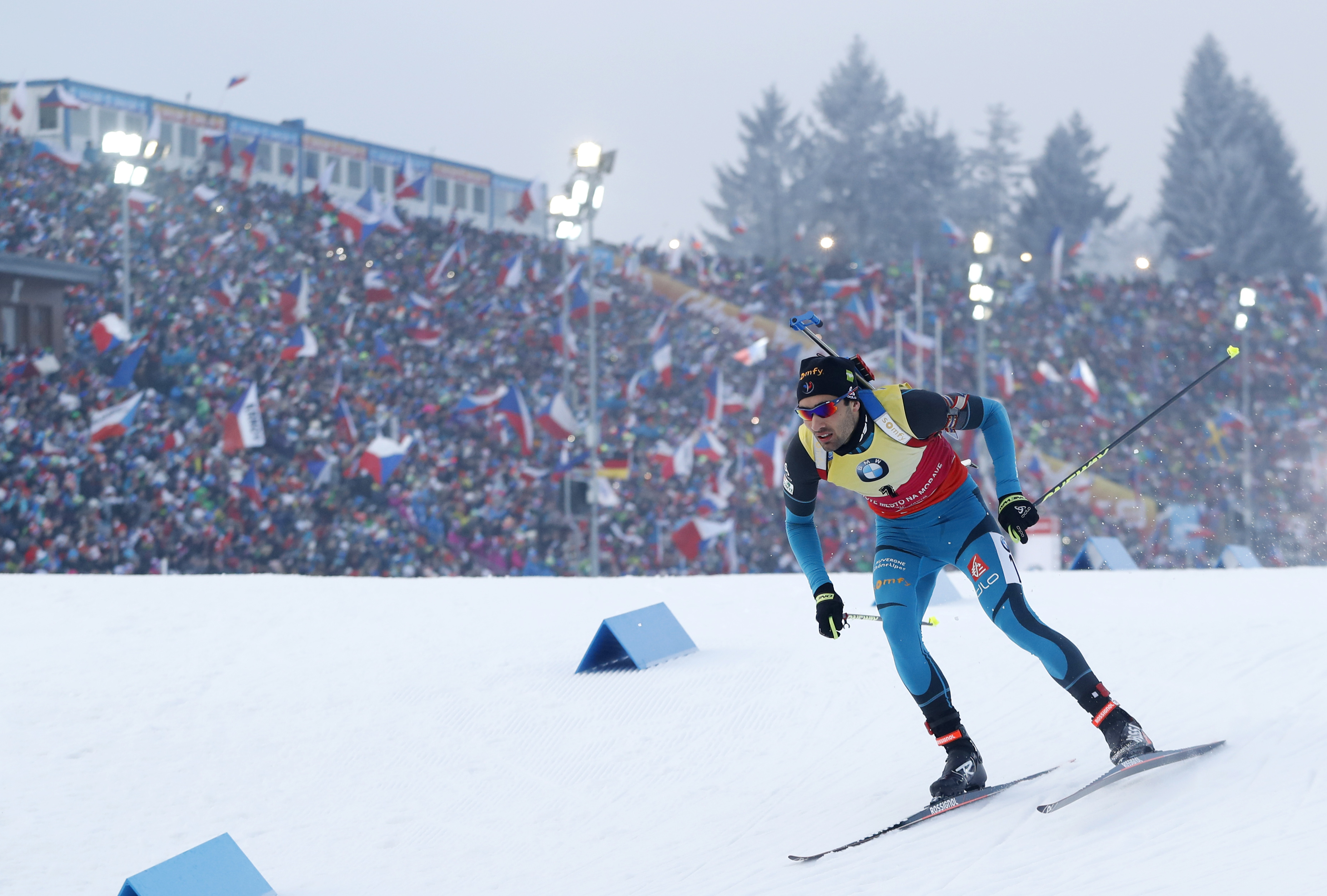 France's Fourcade, Chevalier win biathlon World Cup pursuits