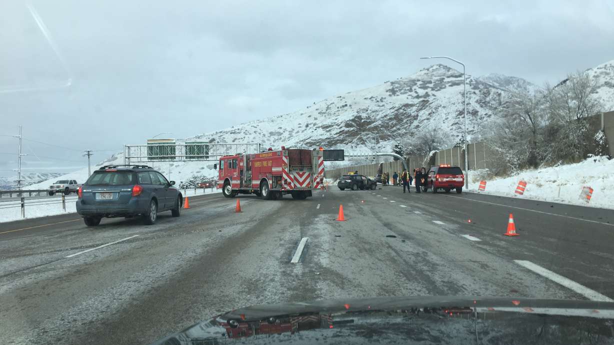 User submitted: Winter scenes and accidents on slick roads