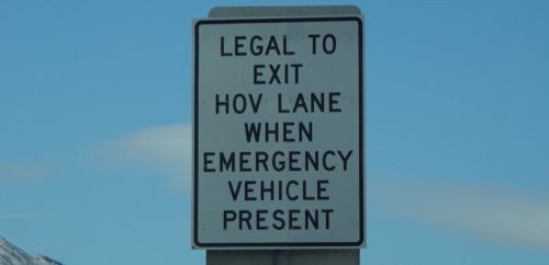 New Signs Show Hov Drivers The Right Way To Pull Over Ksl Com