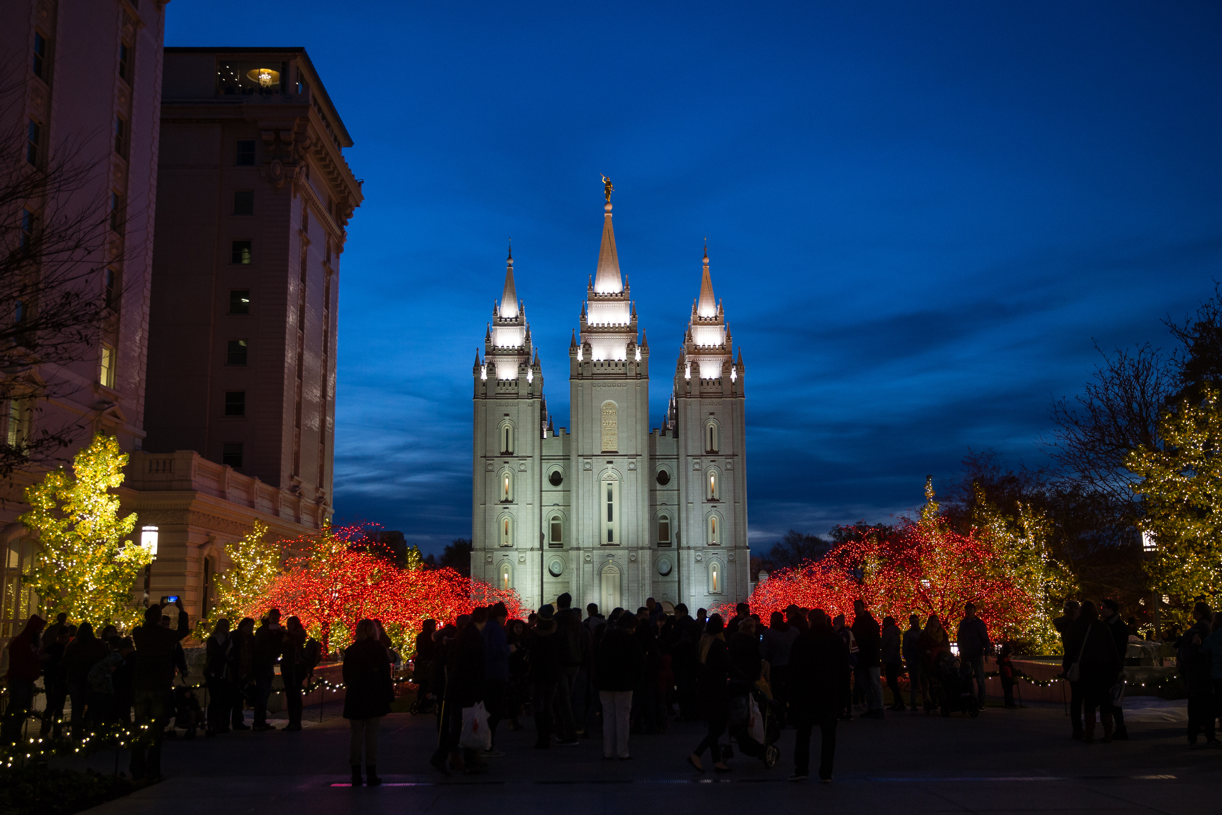 Church president Russell M. Nelson announced Sunday, April 7, 2019, that the Salt Lake temple will soon be extensively renovated. The church's Temple Square and the plaza outside the church office building in downtown Salt Lake City will also see significant "refreshing." Additional information will be provided Friday, April 19, President Nelson said. (Photo: Spenser Heaps, KSL)