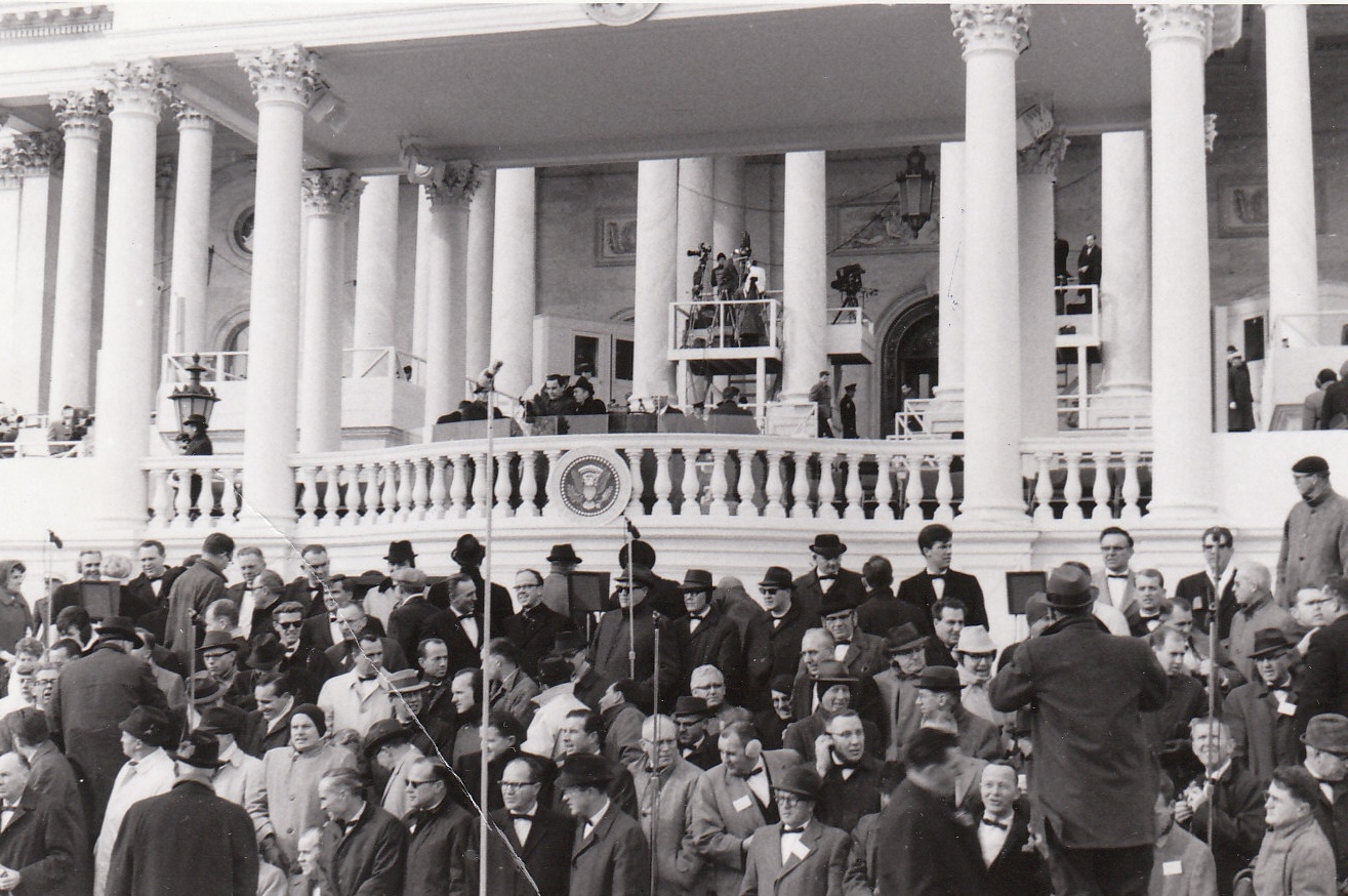 In 1965, the Mormon Tabernacle Choir sang for President Lyndon B. Johnson's inauguration. 2016 by Intellectual Reserve, Inc.
