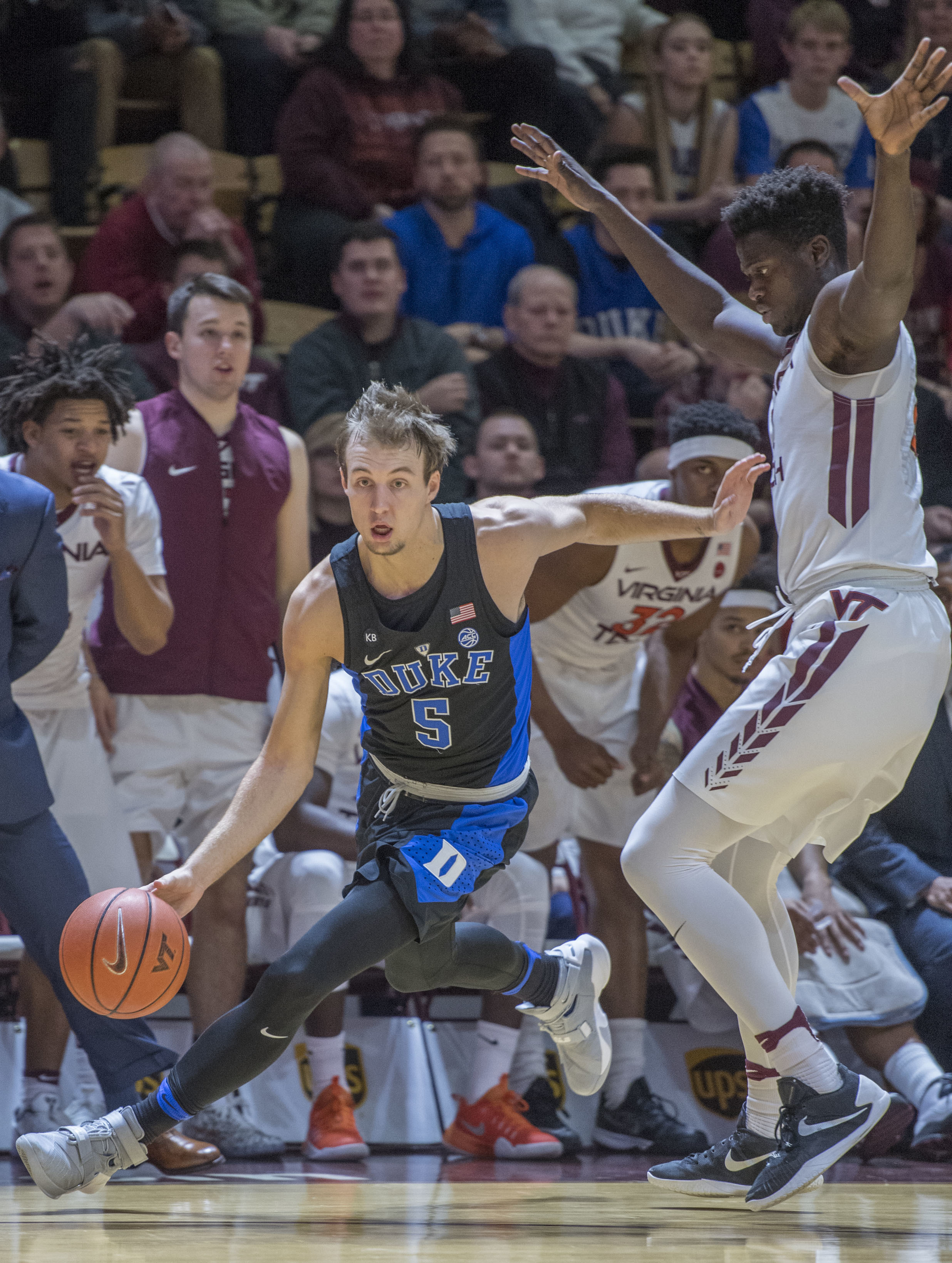 Bibbs lifts Hokies to 89-75 upset of No. 5 Duke