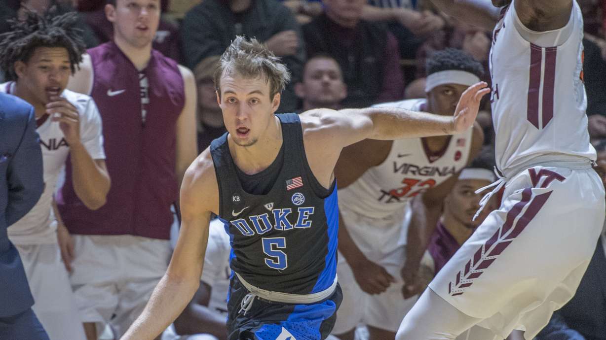 Bibbs lifts Hokies to 89-75 upset of No. 5 Duke