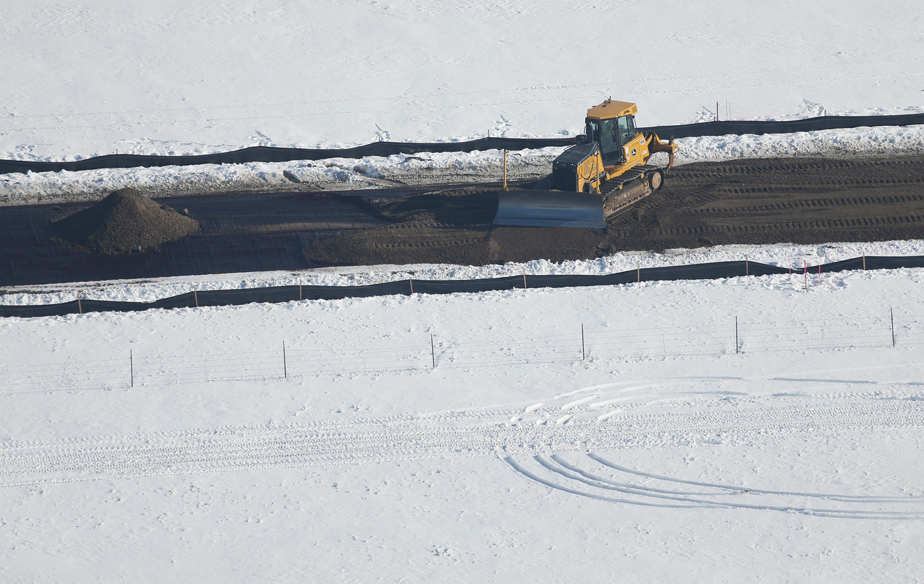 (Photo: Jeffrey D. Allred, Deseret News) A road to the new state prison is worked on in Salt Lake County on Wednesday, Dec. 28, 2016.
